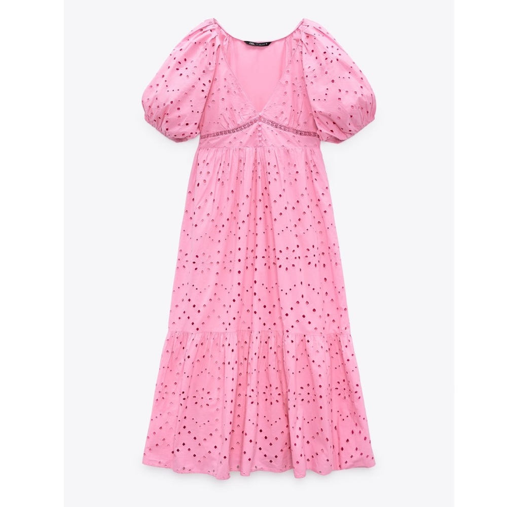 Zara open work embroidered dress - Picture 12 of 13